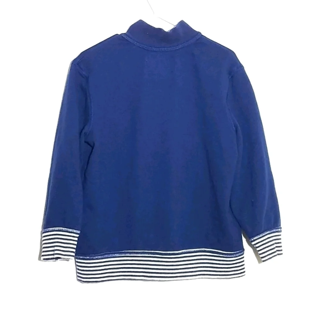 Genuine Kids Oshkosh Navy Stripe Sweater Jacket 4T